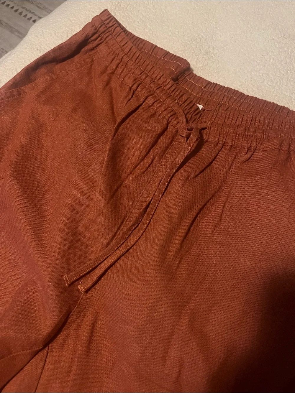 Love Tree Womens Cargo Pants in Rust Orange
